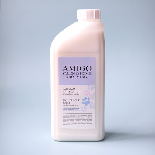 Plase de siguranta pentru animale de companie - Sampon Profesional descalcire blana pentru Caini si Pisici , AMIGO, ajuta la descalcirea blanei,1000ml