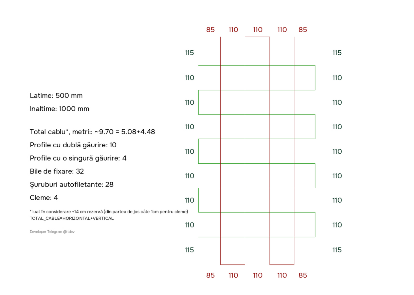 50cm x 100cm Kit Winblock Kids