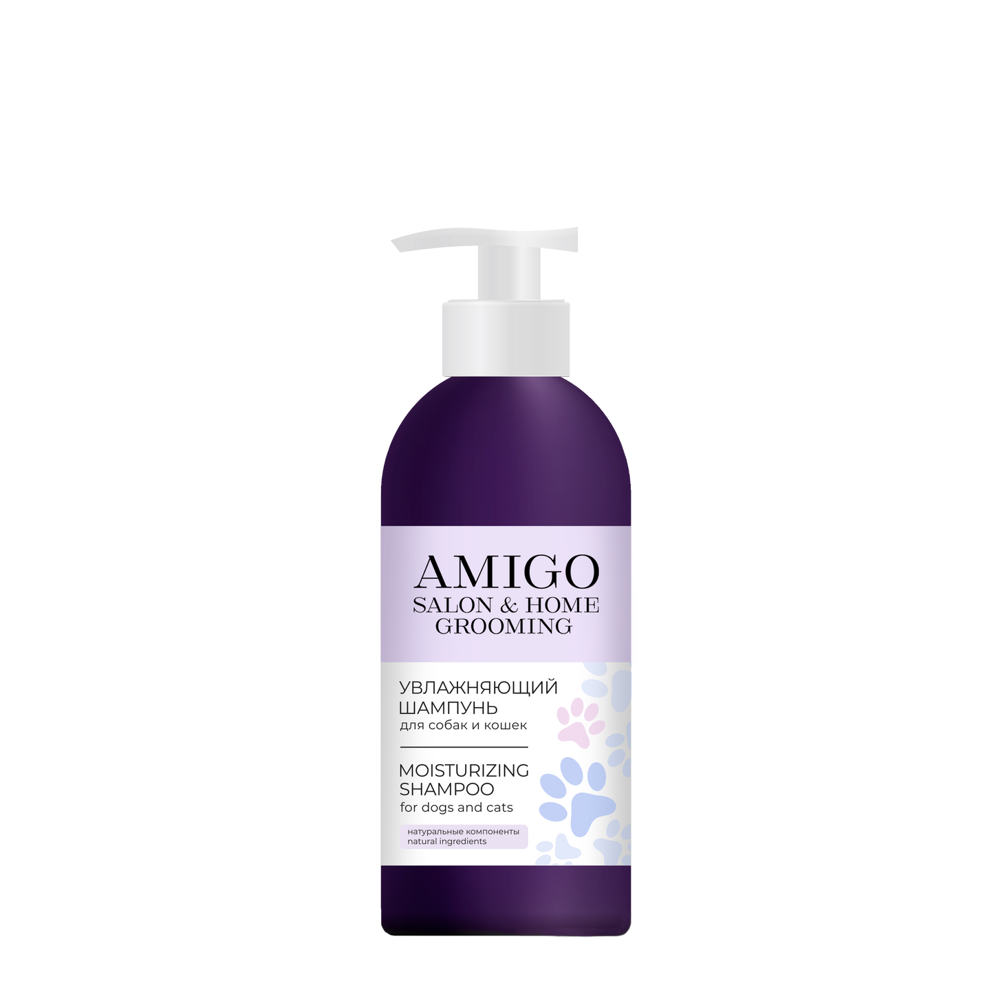 Plase de siguranta pentru animale de companie - Sampon Profesional pentru Caini si Pisici , AMIGO, Curata si Hidrateaza,300ml,